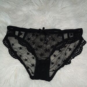 Yandy Black Star Mesh Lace Bikini